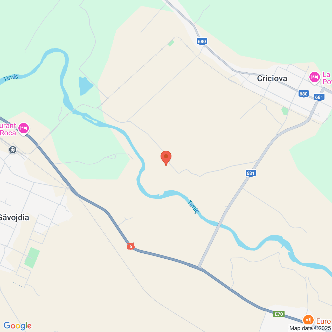 Poza harta streetview, zoom 14, adresa Criciova Timis, , judetul