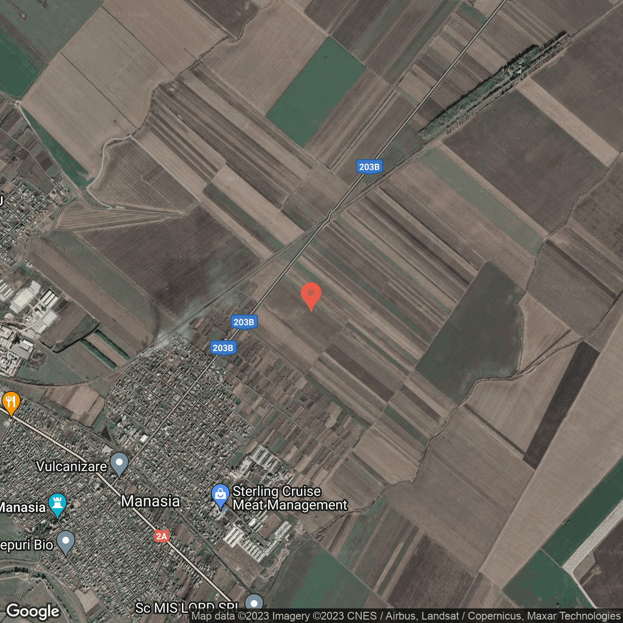 Poza harta hybrid, zoom 14, adresa Manasia Ialomita, , judetul