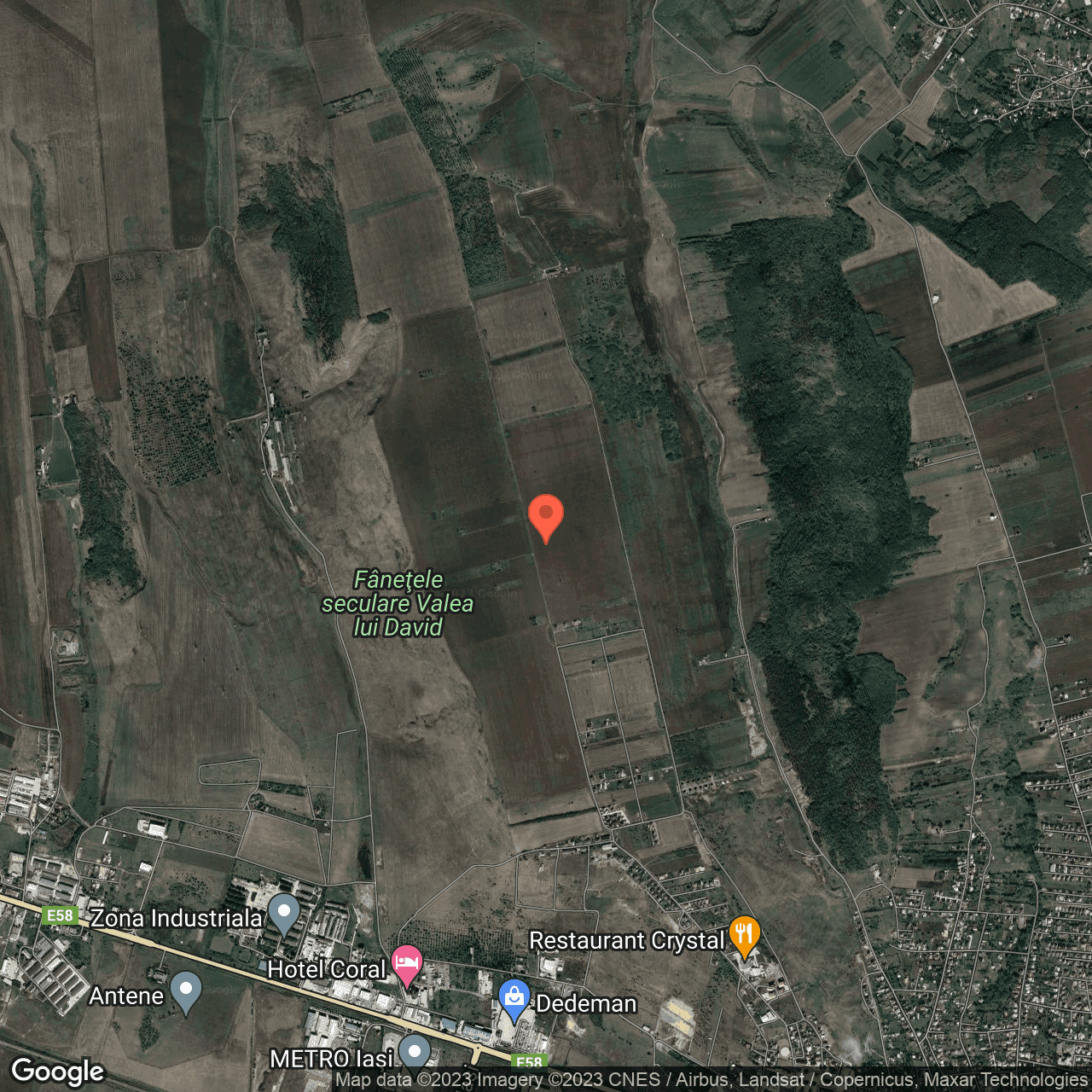 Poza harta hybrid, zoom 14, adresa Valea Lupului, , judetul