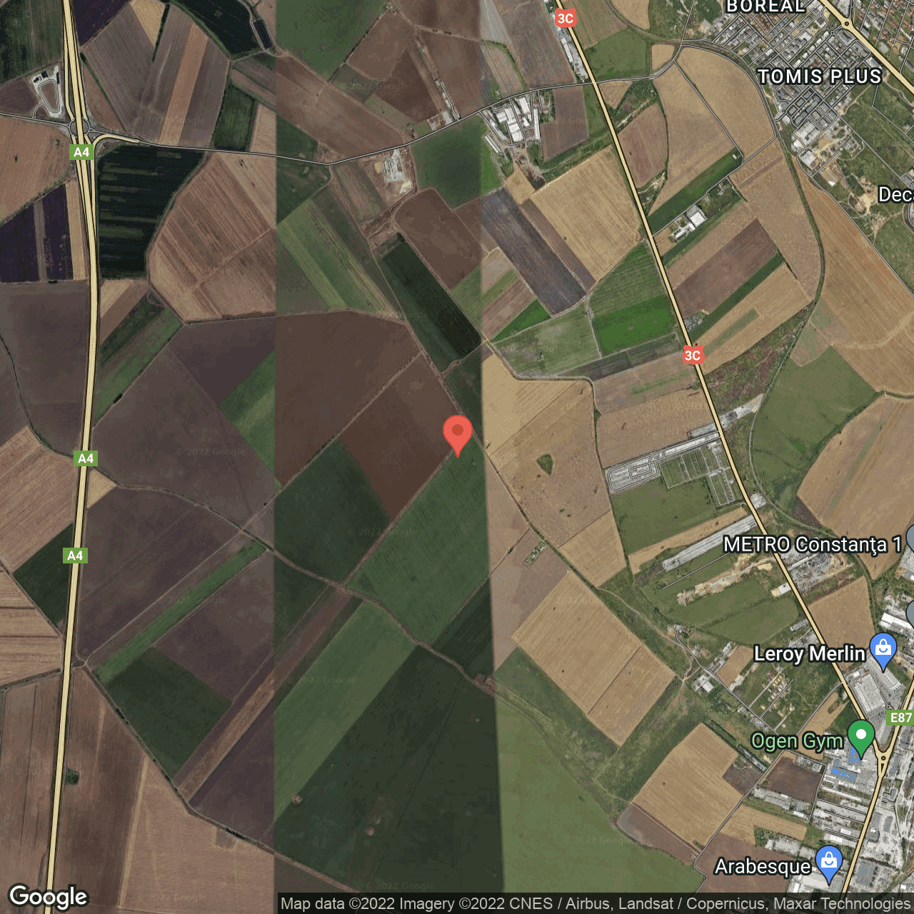 Poza harta hybrid, zoom 14, adresa Palazu Mare, judetul Constanta