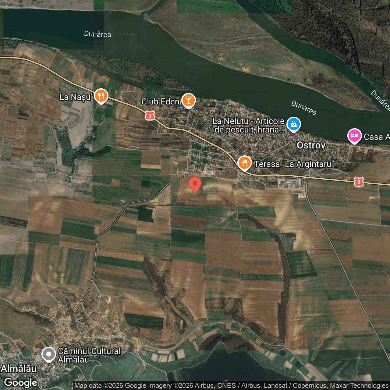 Poza harta hybrid, zoom 14, adresa Ostrov Constanta, , judetul