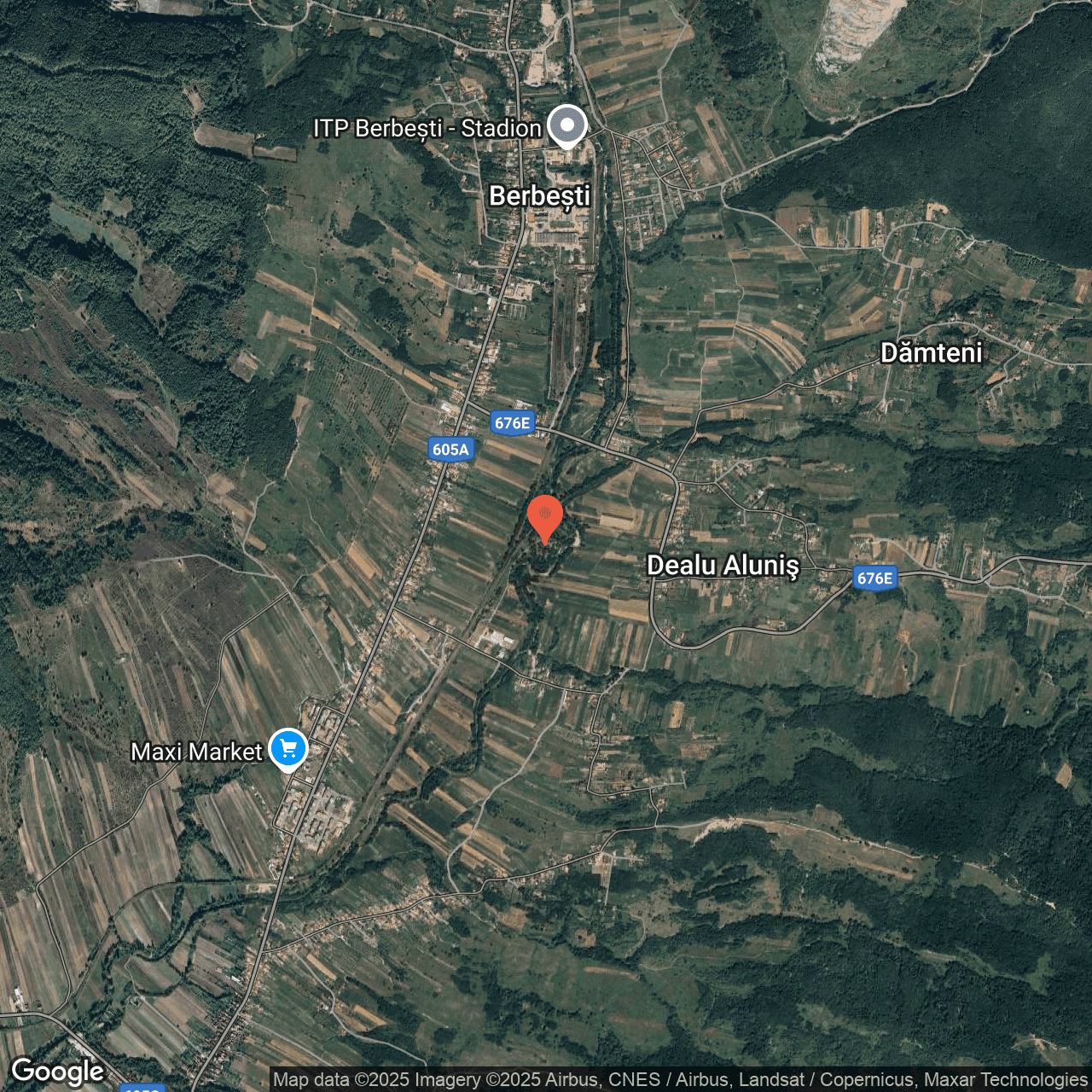 Poza harta hybrid, zoom 14, adresa Berbesti Valcea, , judetul