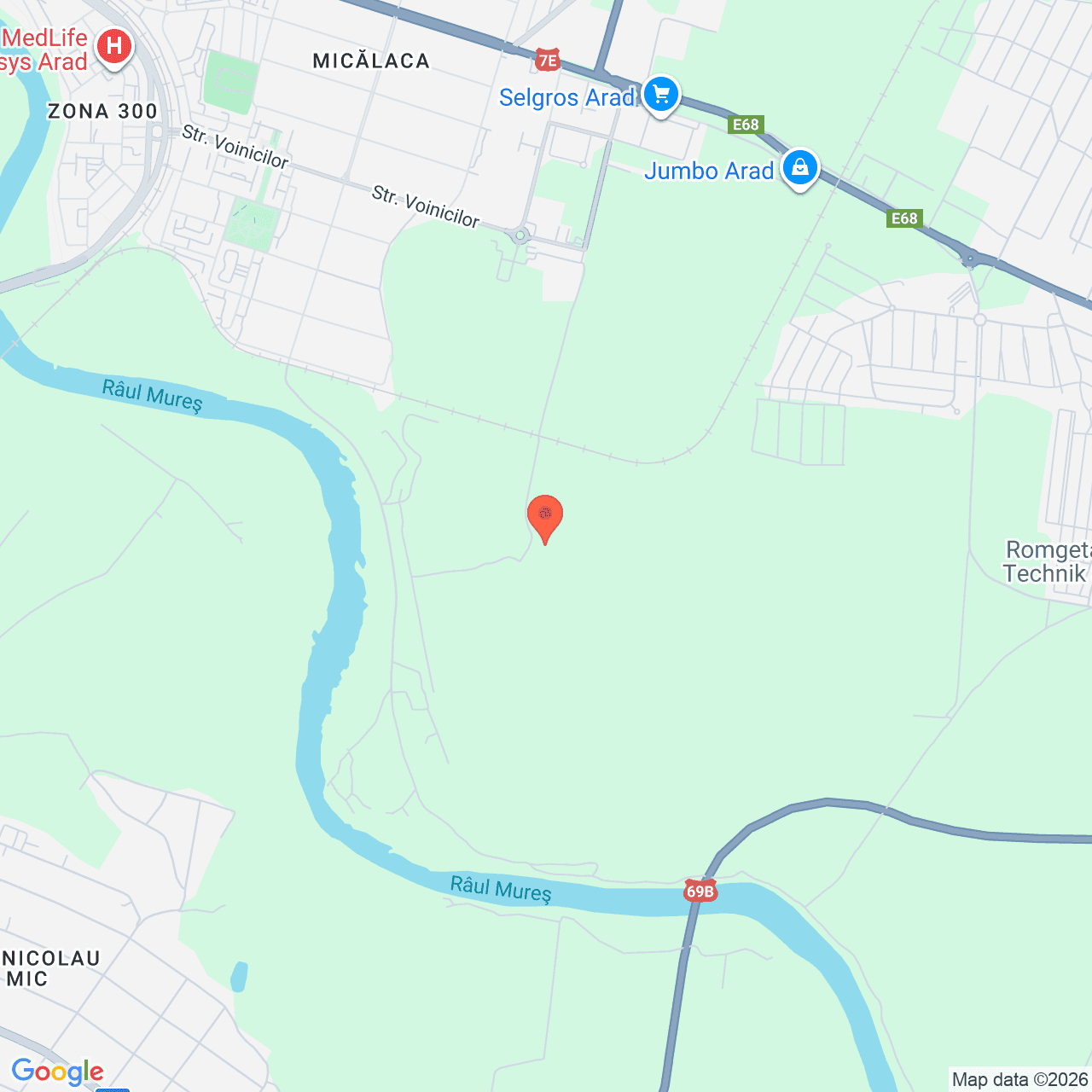 Poza harta streetview, zoom 14, adresa Arad, , judetul