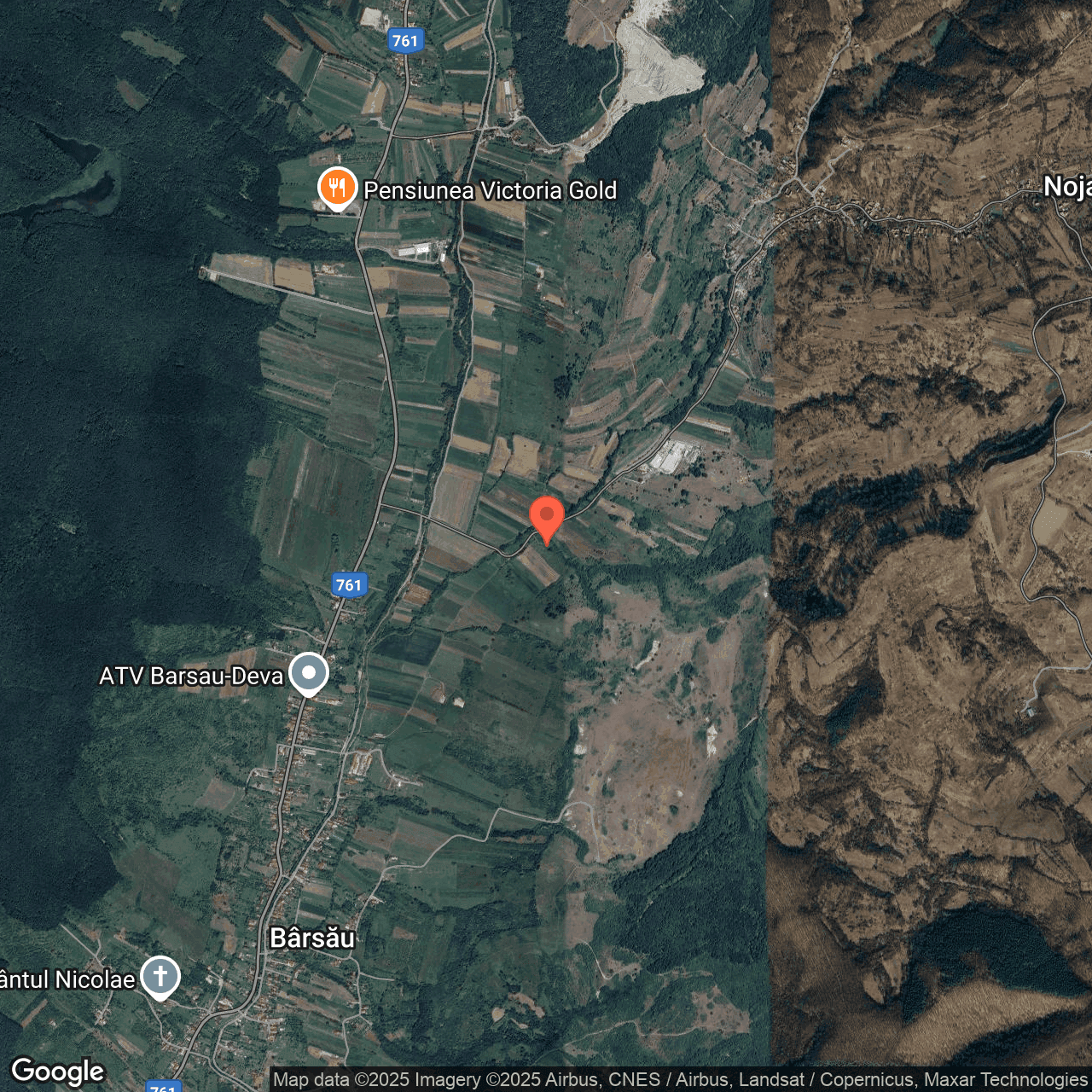 Poza harta hybrid, zoom 14, adresa Nojag, comuna Certej, jud.Hunedoara, , judetul