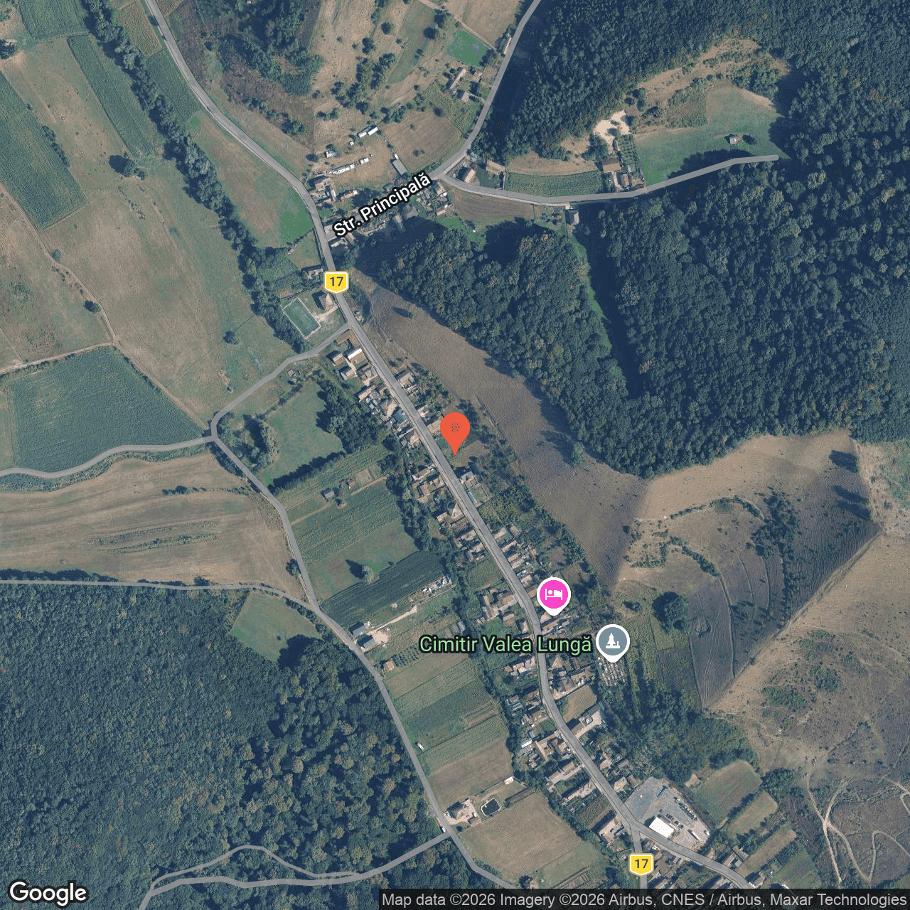 Poza harta hybrid, zoom 16, adresa Valea Lunga, comuna Darlos, judet Sibiu, , judetul