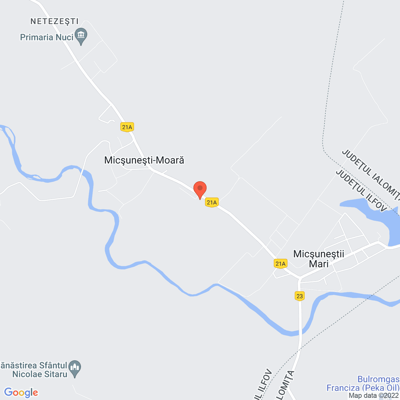 Poza harta streetview, zoom 14, adresa Micsunesti-Moara, Nuci, judetul Bucuresti Ilfov