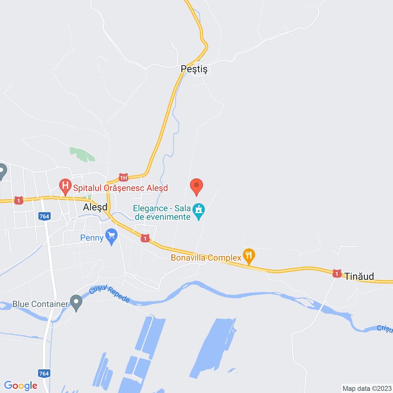 Poza harta streetview, zoom 14, adresa Alesd, , judetul