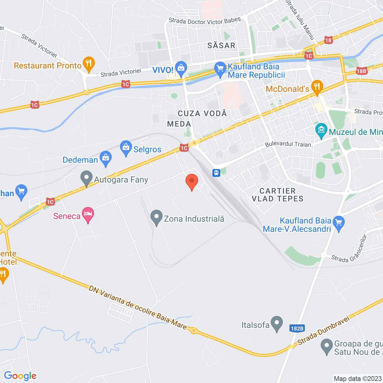 Poza harta streetview, zoom 14, adresa Str. Depozitelor 1 Baia Mare, , judetul