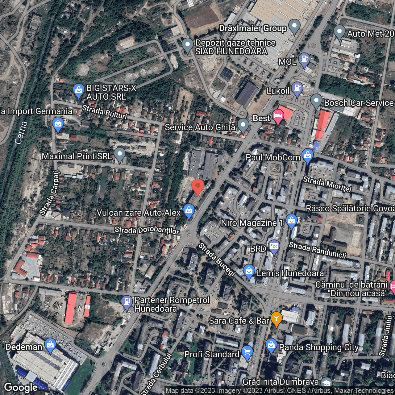 Poza harta hybrid, zoom 16, adresa Hunedoara, B-dul Traian, nr.9, , judetul