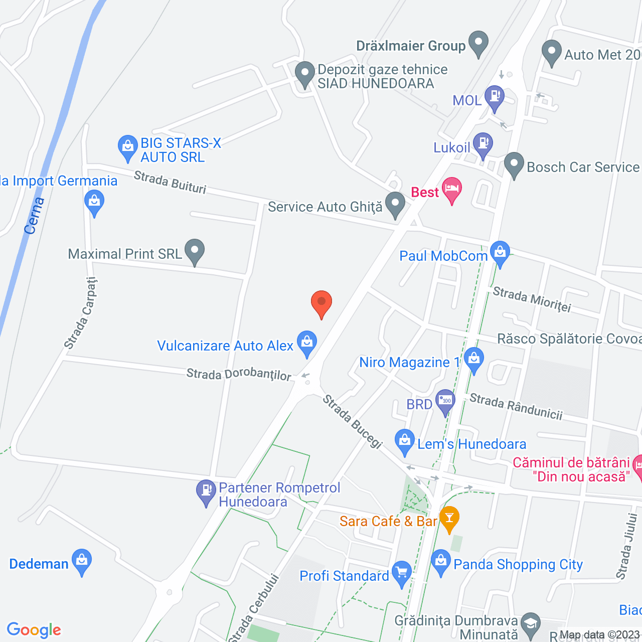 Poza harta streetview, zoom 16, adresa Hunedoara, B-dul Traian, nr.9, , judetul