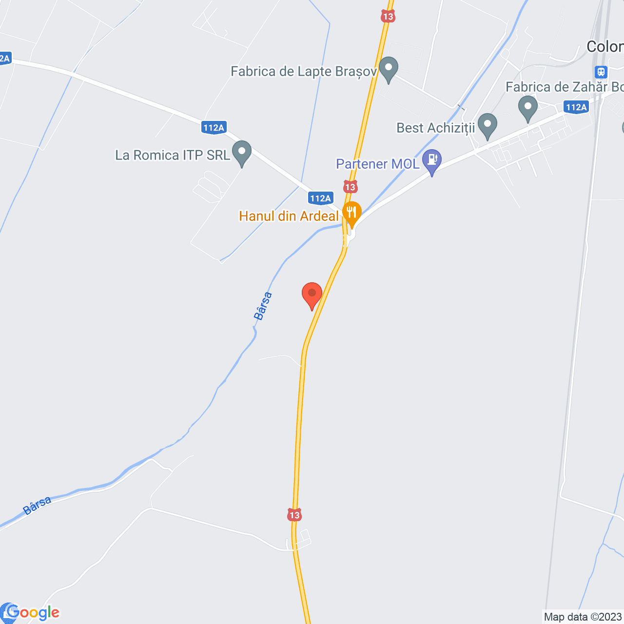 Poza harta streetview, zoom 14, adresa Brasov, , judetul