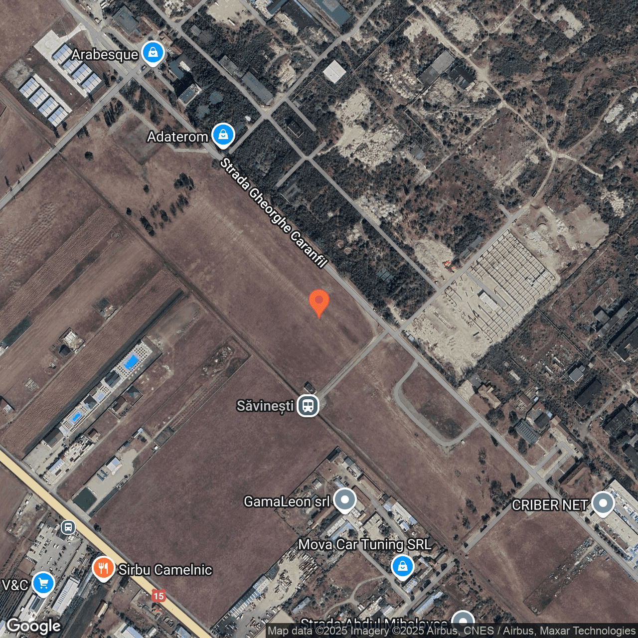Poza harta hybrid, zoom 16, adresa Săvinești, str. Gheorghe Caranfil, , judetul
