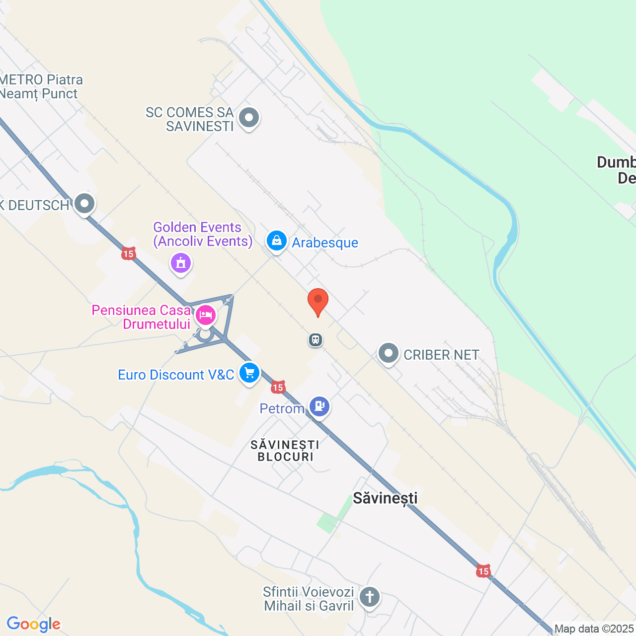 Poza harta streetview, zoom 14, adresa Săvinești, str. Gheorghe Caranfil, , judetul