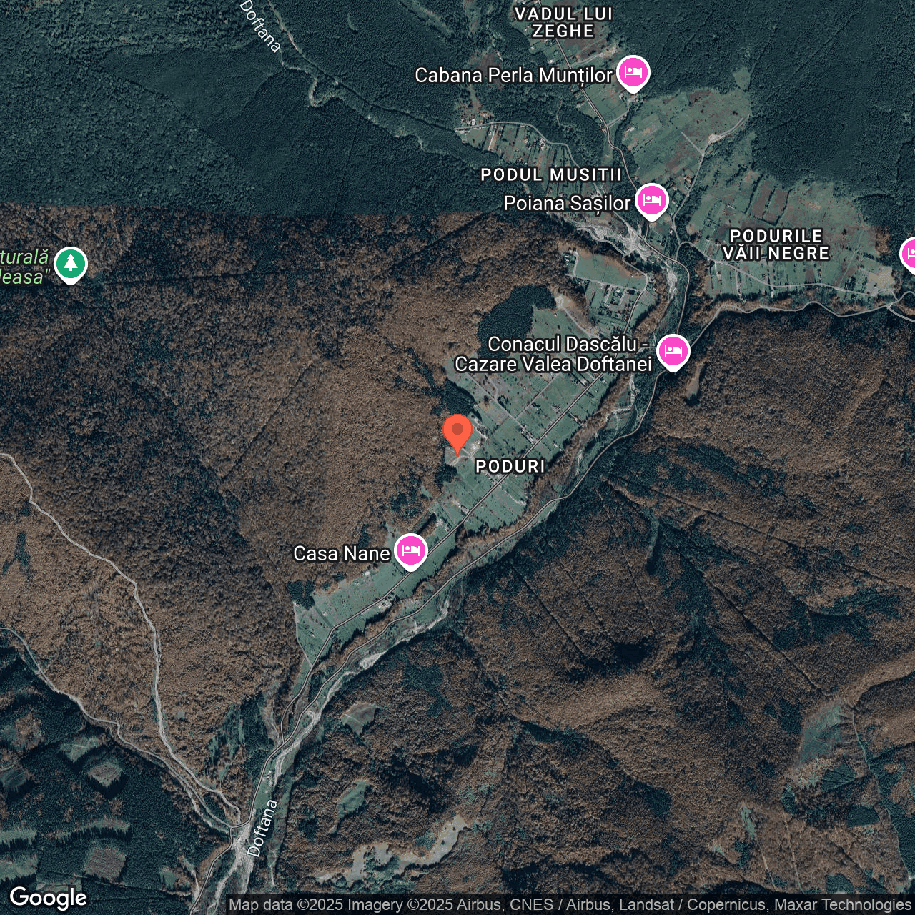 Poza harta hybrid, zoom 14, adresa Valea Doftanei Prahova, , judetul