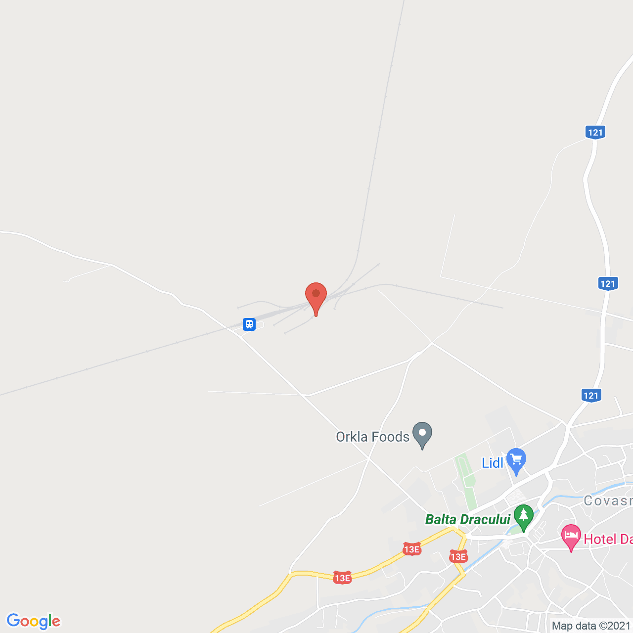 Poza harta streetview, zoom 14, adresa Covasna, judetul Covasna