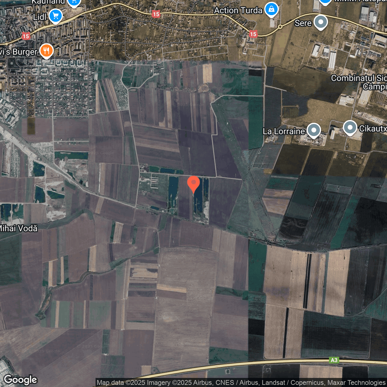 Poza harta hybrid, zoom 14, adresa Turda, str. Plaiului, FN, jud. Cluj, , judetul