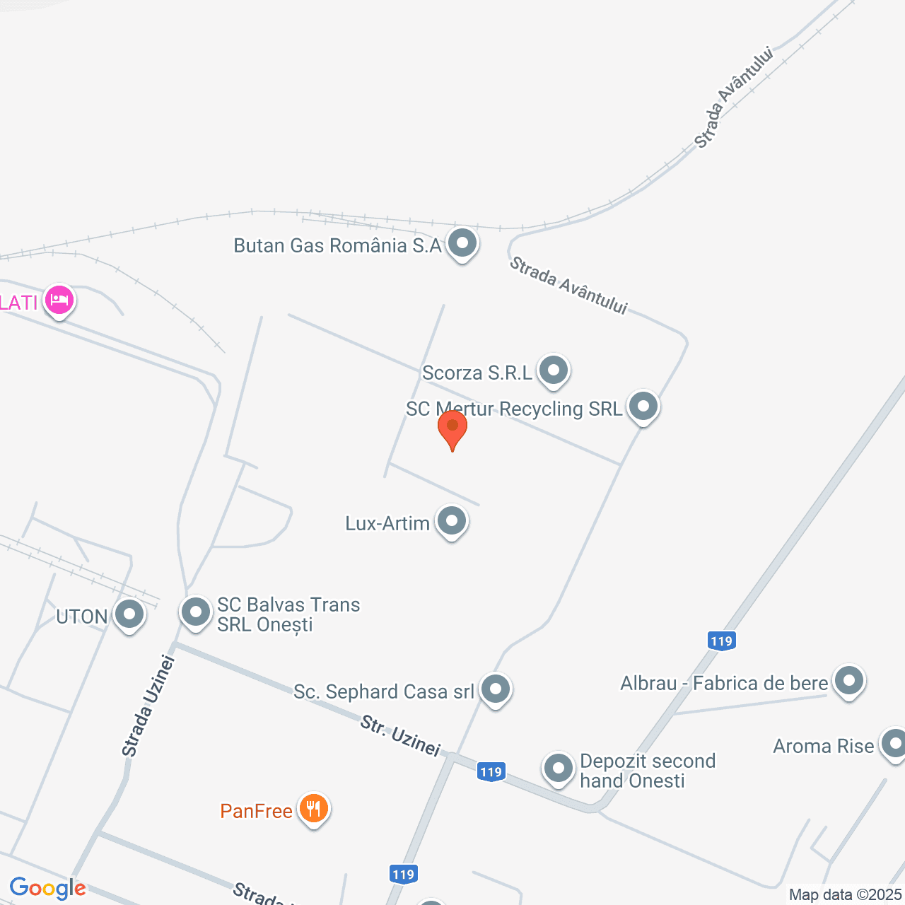 Poza harta streetview, zoom 16, adresa Onesti, str. Avantului, nr.11, , judetul