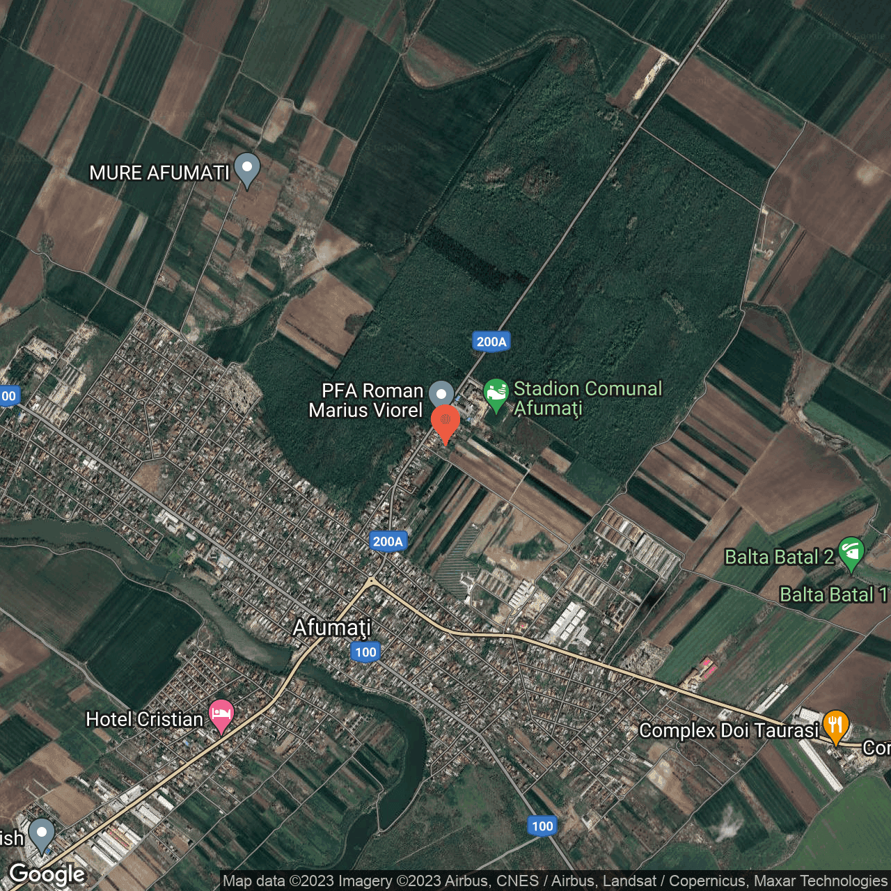Poza harta hybrid, zoom 14, adresa Afumati , , judetul