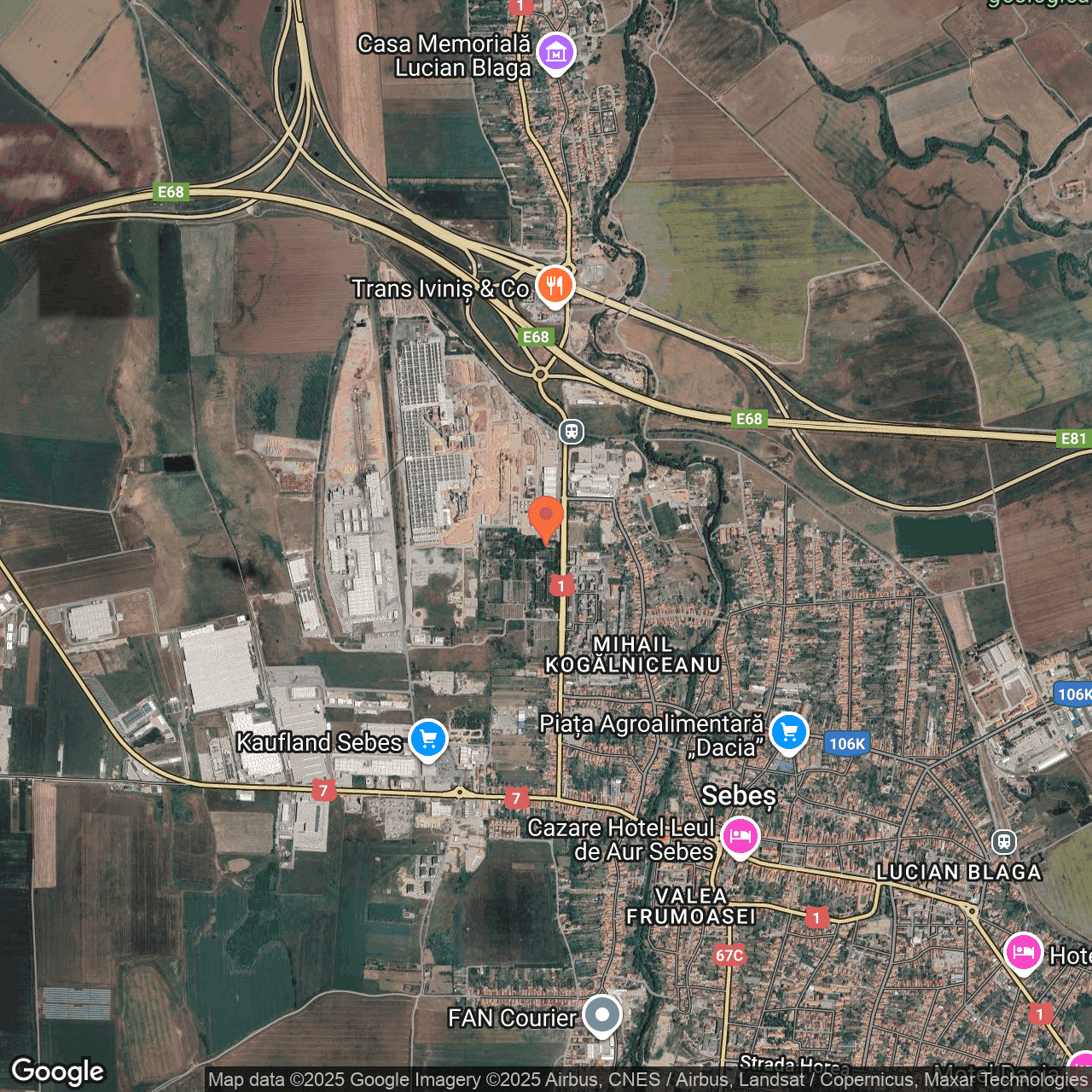 Poza harta hybrid, zoom 14, adresa Sebes Alba, , judetul