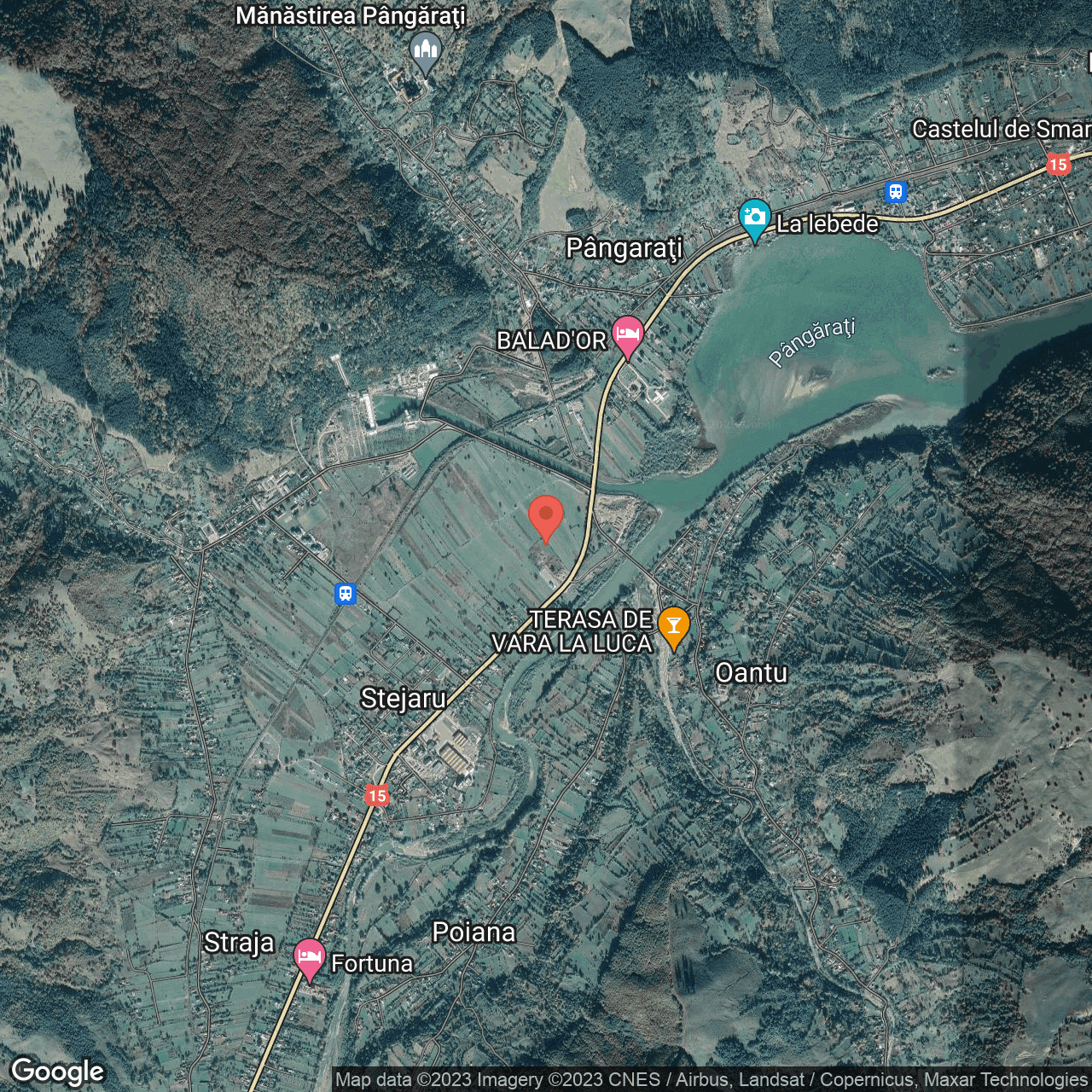 Poza harta hybrid, zoom 14, adresa Stejaru Neamt, , judetul