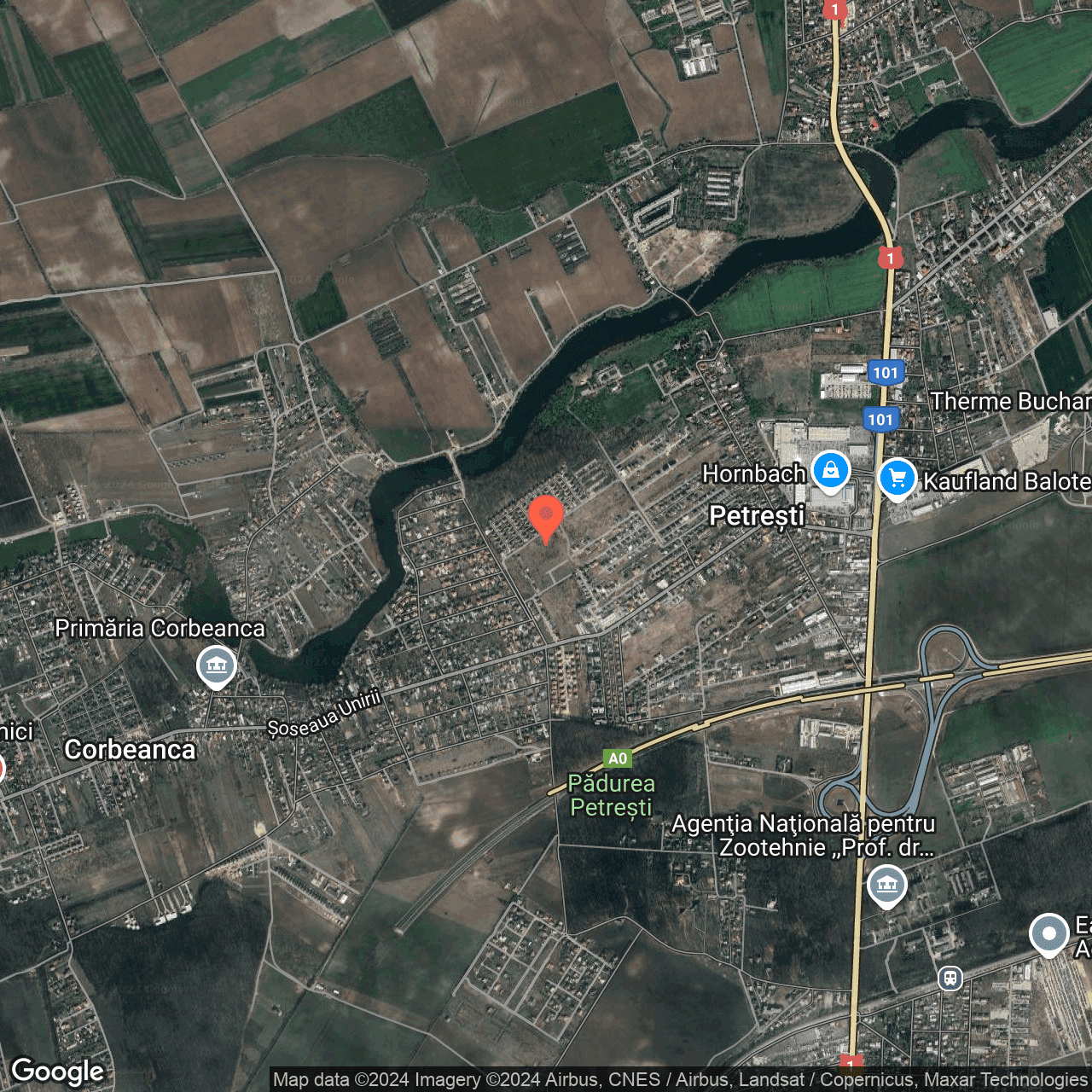 Poza harta hybrid, zoom 14, adresa Balotești strada Iepruasului, , judetul