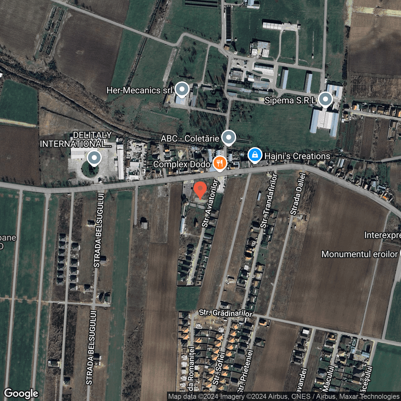 Poza harta hybrid, zoom 16, adresa Santandrei Bihor, , judetul