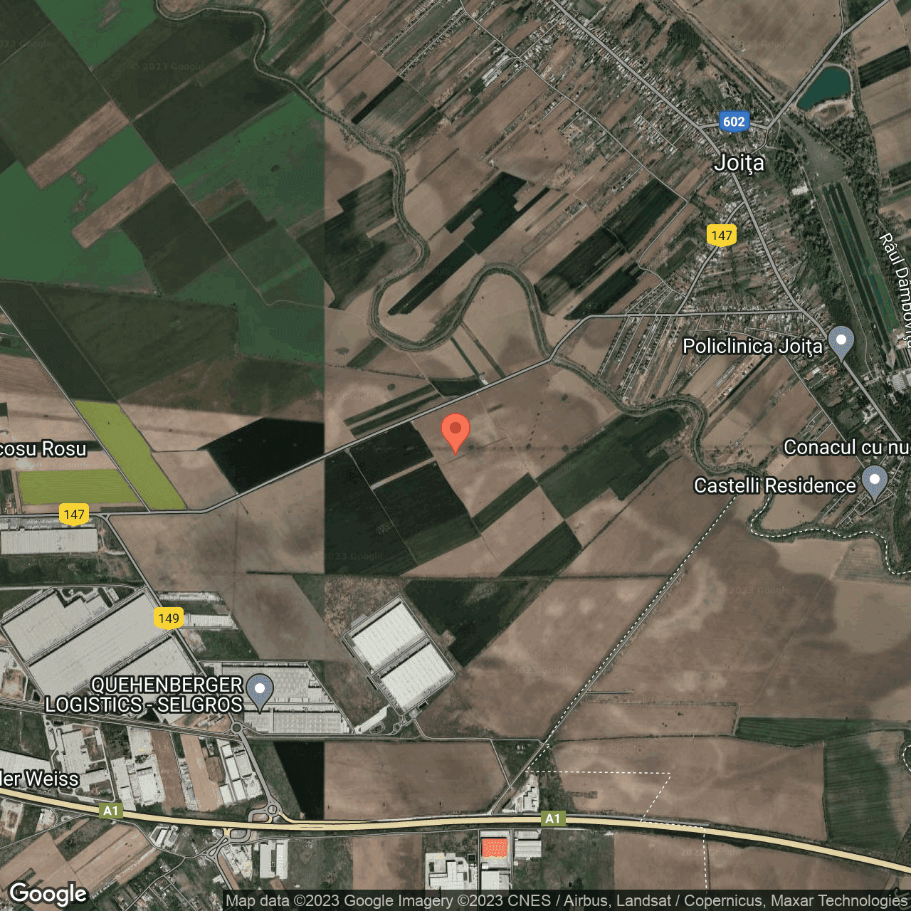 Poza harta hybrid, zoom 14, adresa Joita, , judetul