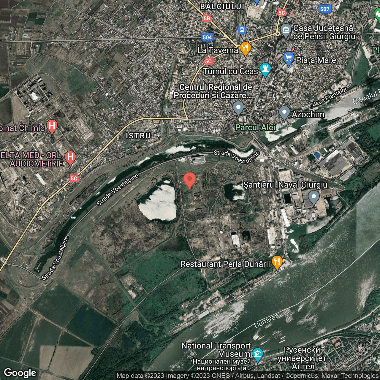 Poza harta hybrid, zoom 14, adresa Str Sloboziei Giurgiu, , judetul