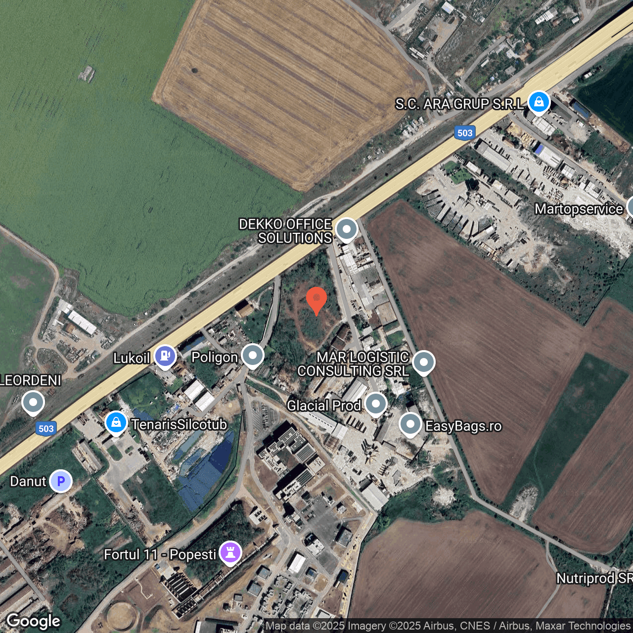 Poza harta hybrid, zoom 16, adresa Popești Leordeni, Șos. de Centură nr. 77D, , judetul