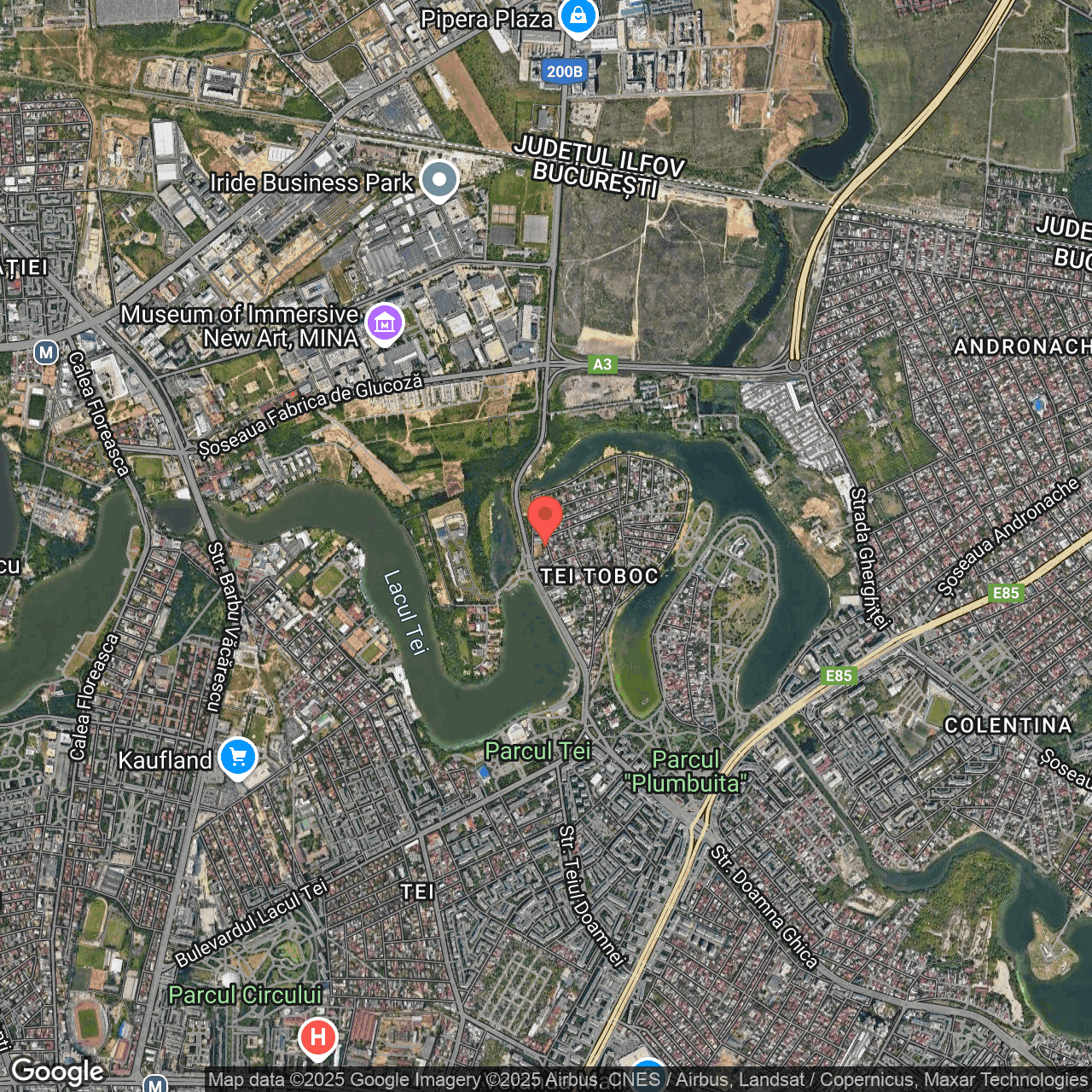 Poza harta hybrid, zoom 14, adresa Bucuresti, str. Ferestrei nr. 15, , judetul