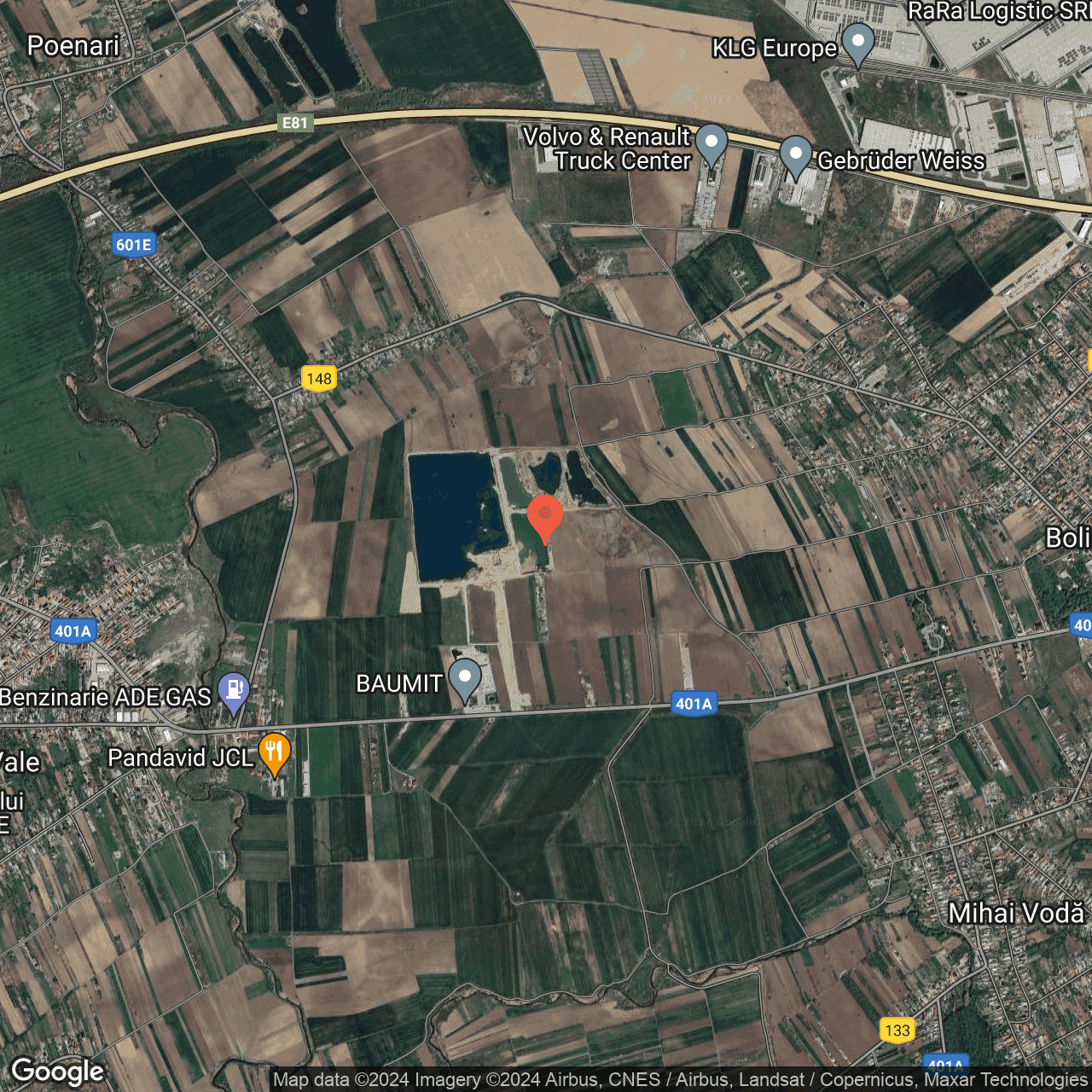 Poza harta hybrid, zoom 14, adresa Bolintin Deal, , judetul