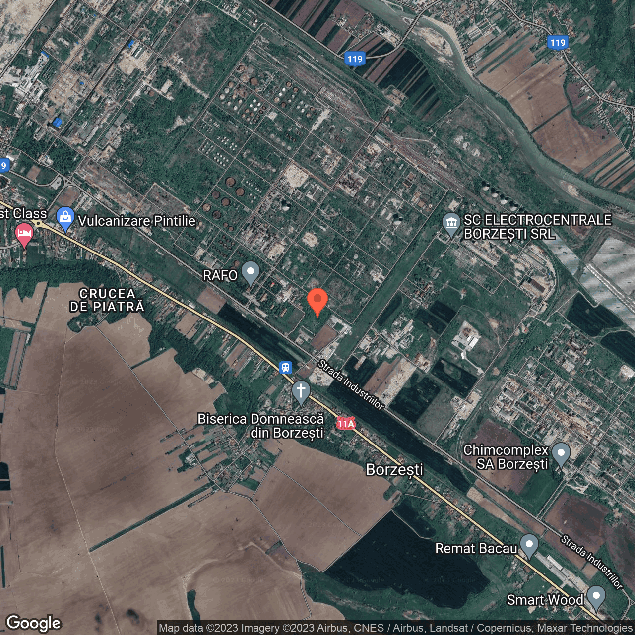 Poza harta hybrid, zoom 14, adresa Onesti, , judetul