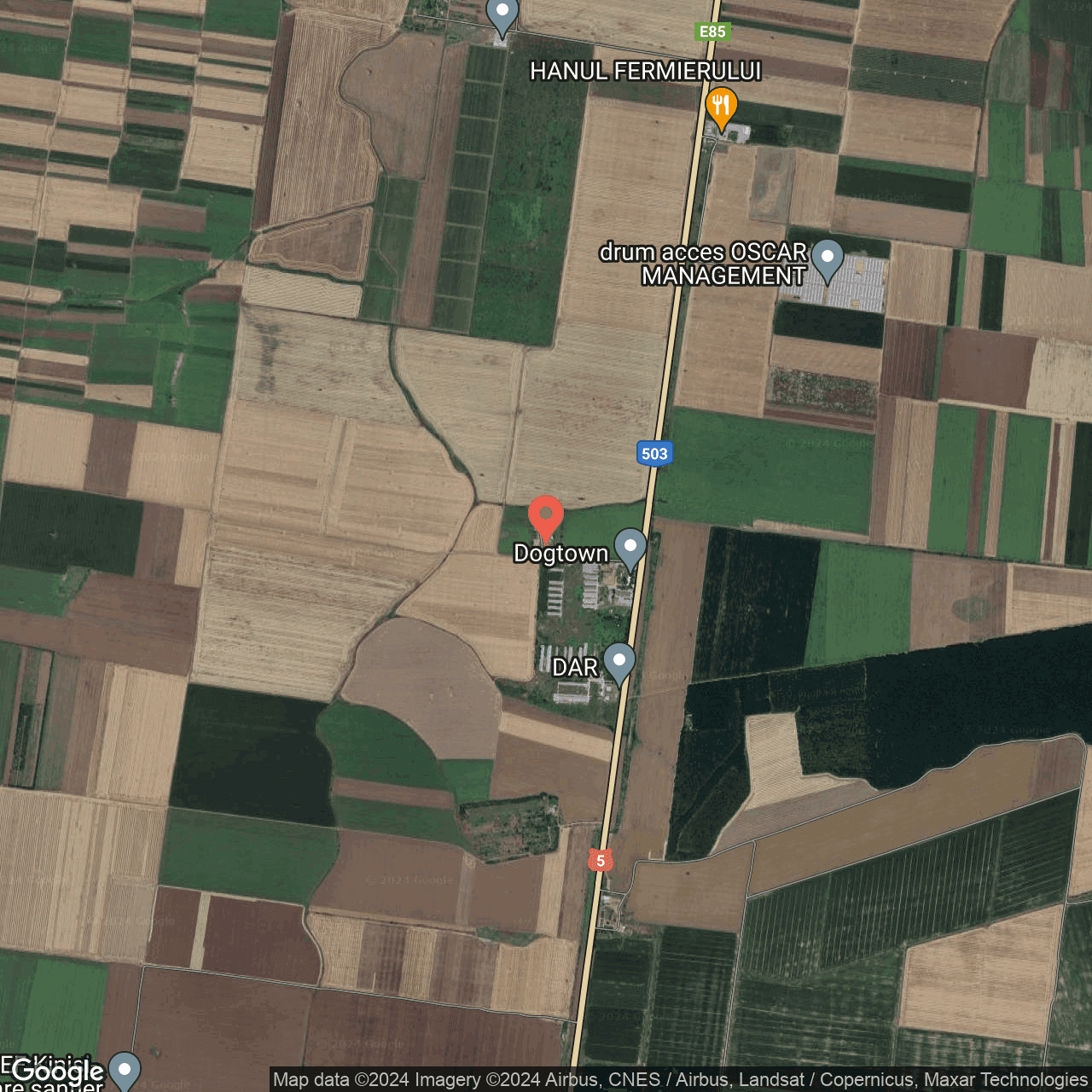 Poza harta hybrid, zoom 14, adresa Calugareni Giurgiu, , judetul