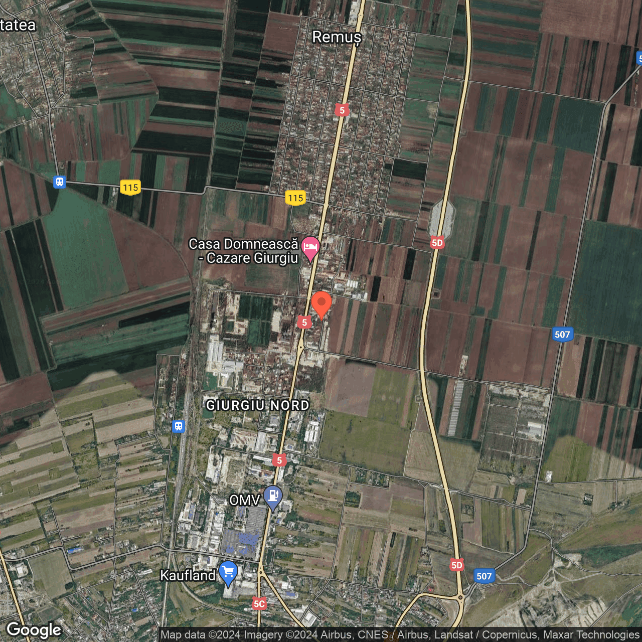 Poza harta hybrid, zoom 14, adresa Remuș str. Fundătura Plantelor, nr.16, , judetul