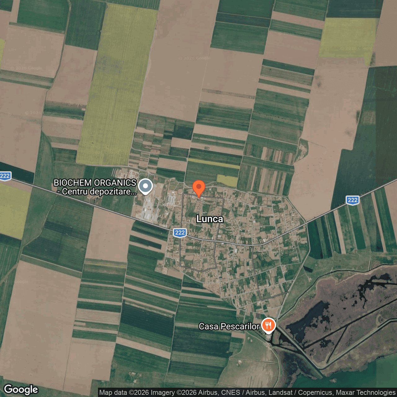 Poza harta hybrid, zoom 14, adresa Lunca, comuna Ceamurlia de Jos, str. Maidanului, nr.15, , judetul