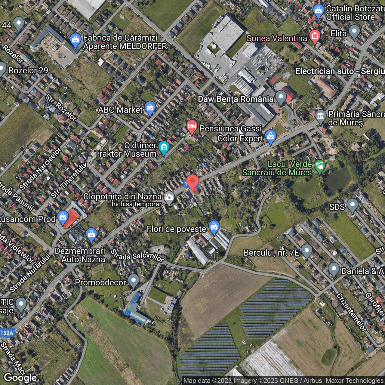 Poza harta hybrid, zoom 16, adresa Nazna, , judetul