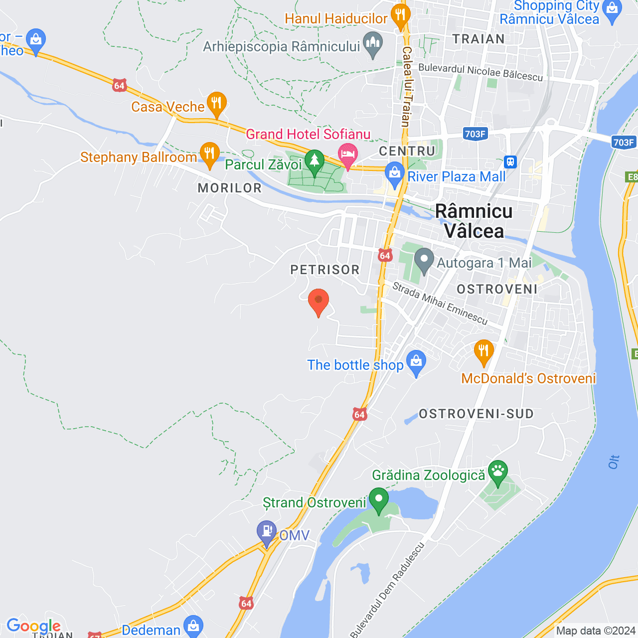 Poza harta streetview, zoom 14, adresa Ramnicu Valcea, str. George Bacovia nr. 23, , judetul