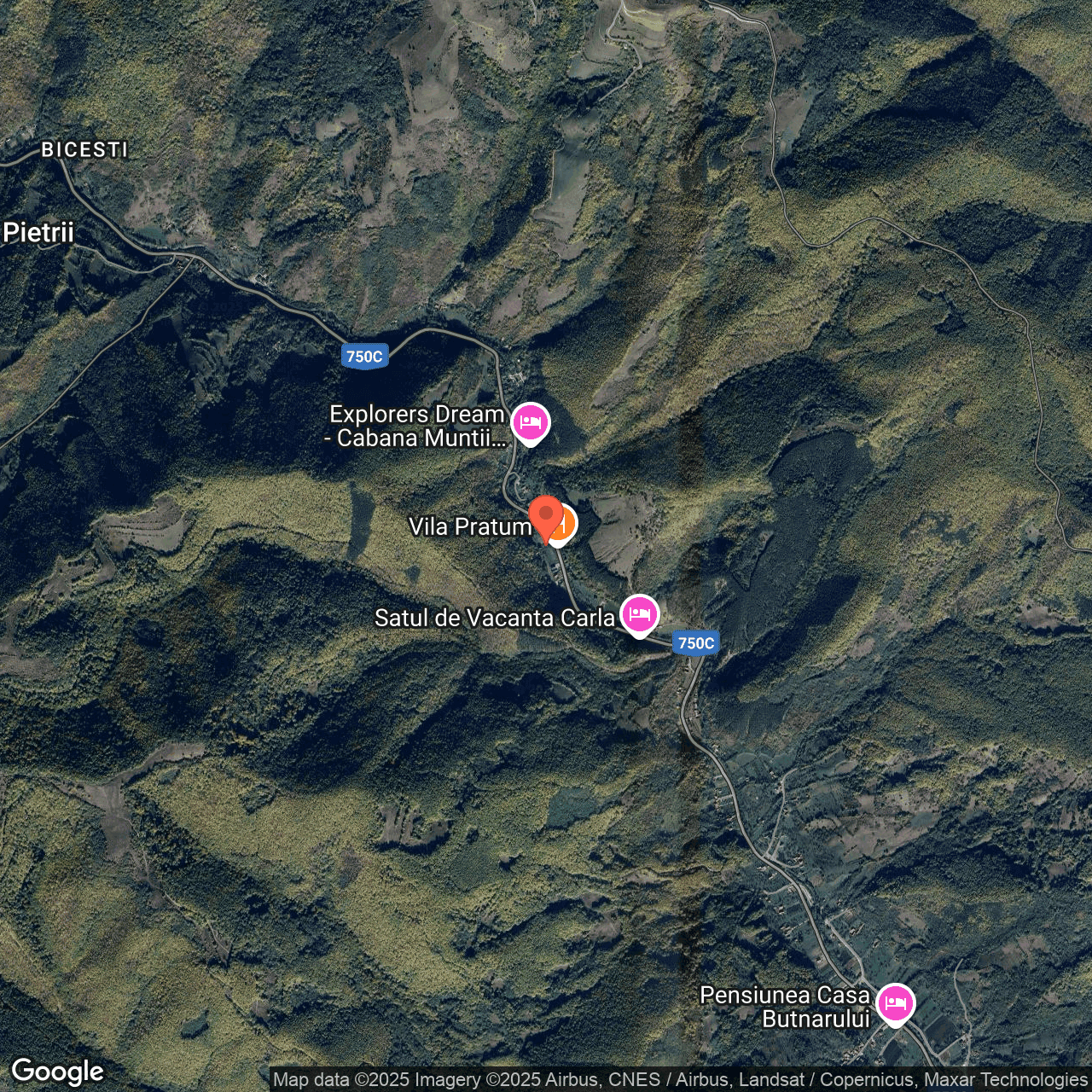 Poza harta hybrid, zoom 14, adresa Geoagiu de Sus, Comuna Stremț, jud. Alba, , judetul