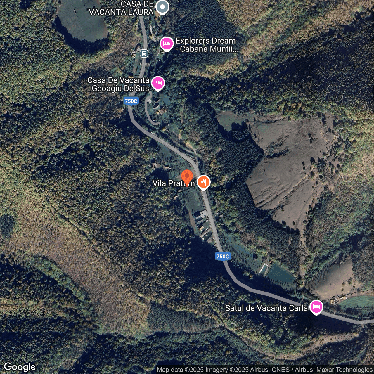Poza harta hybrid, zoom 16, adresa Geoagiu de Sus, Comuna Stremț, jud. Alba, , judetul