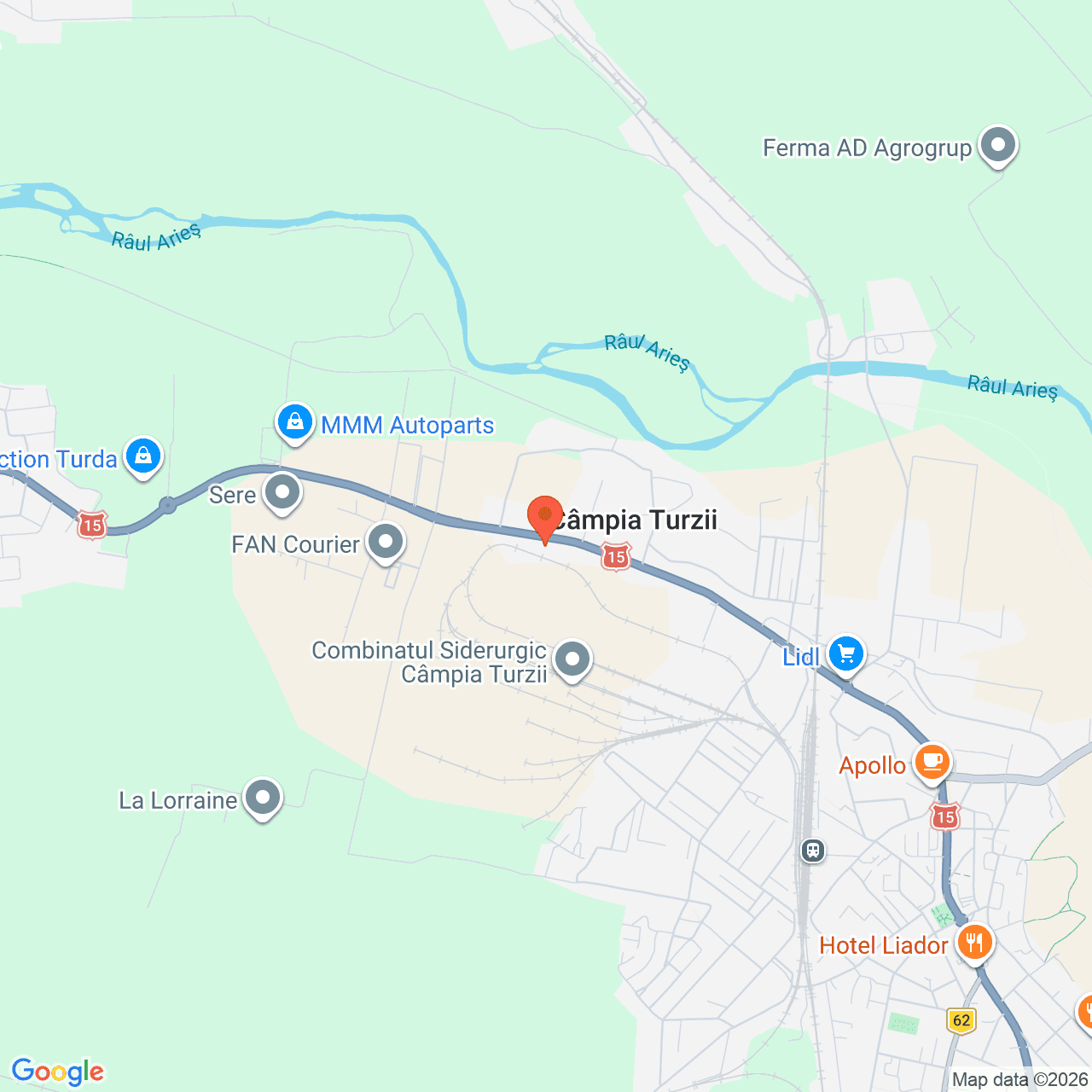 Poza harta streetview, zoom 14, adresa Campia Turzii Cluj, , judetul