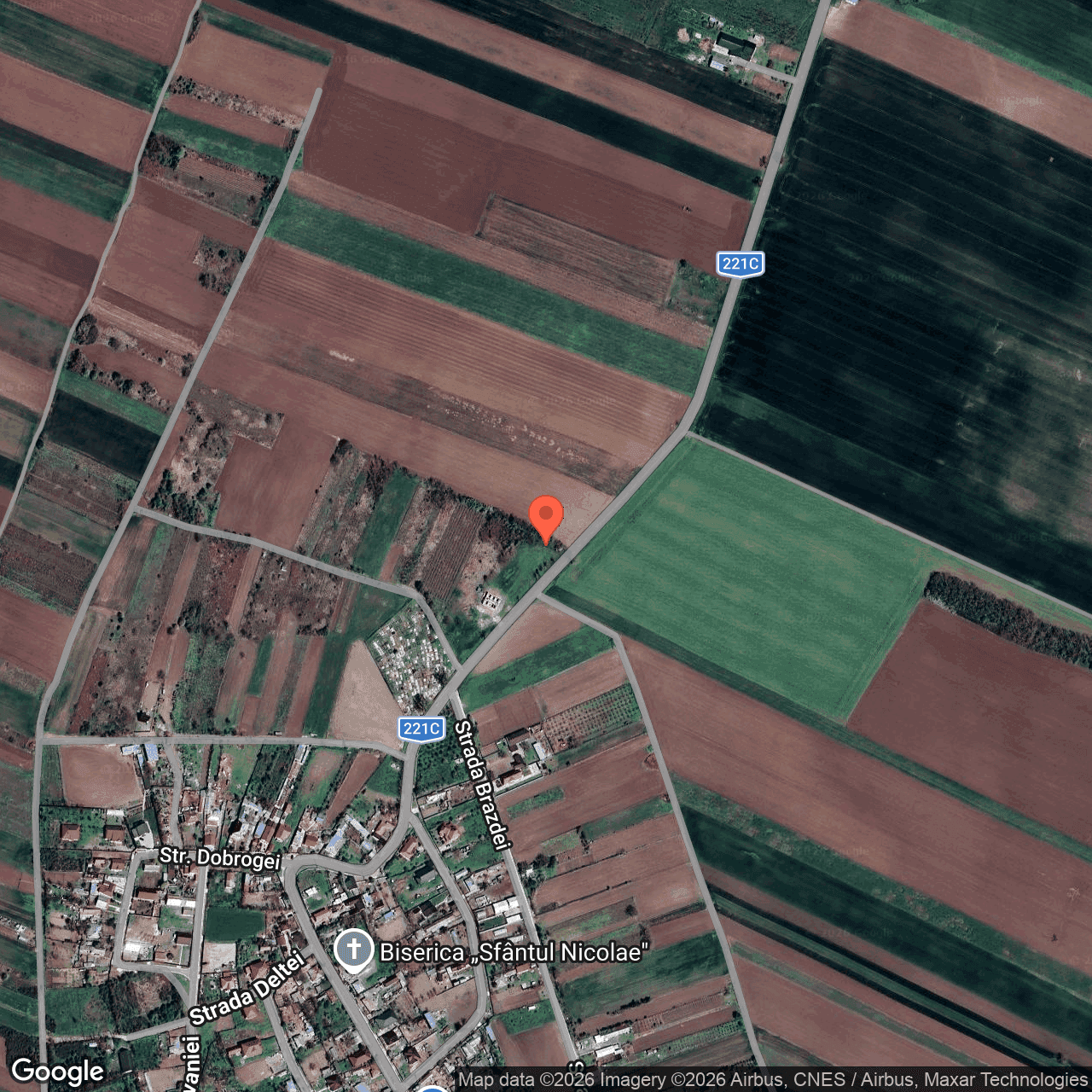 Poza harta hybrid, zoom 16, adresa Siliștea, str. Principală nr.113, județul Brăila, , judetul