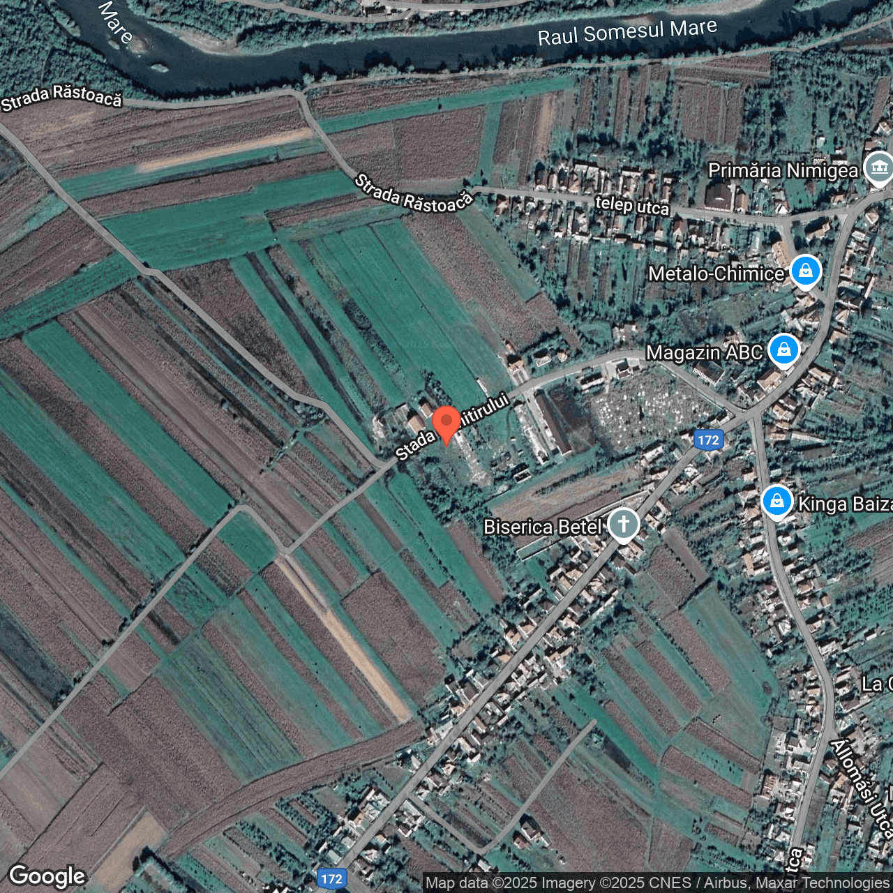 Poza harta hybrid, zoom 16, adresa Nimigea de Jos, nr. 46D, Jud. Bistrita-Nasaud, , judetul