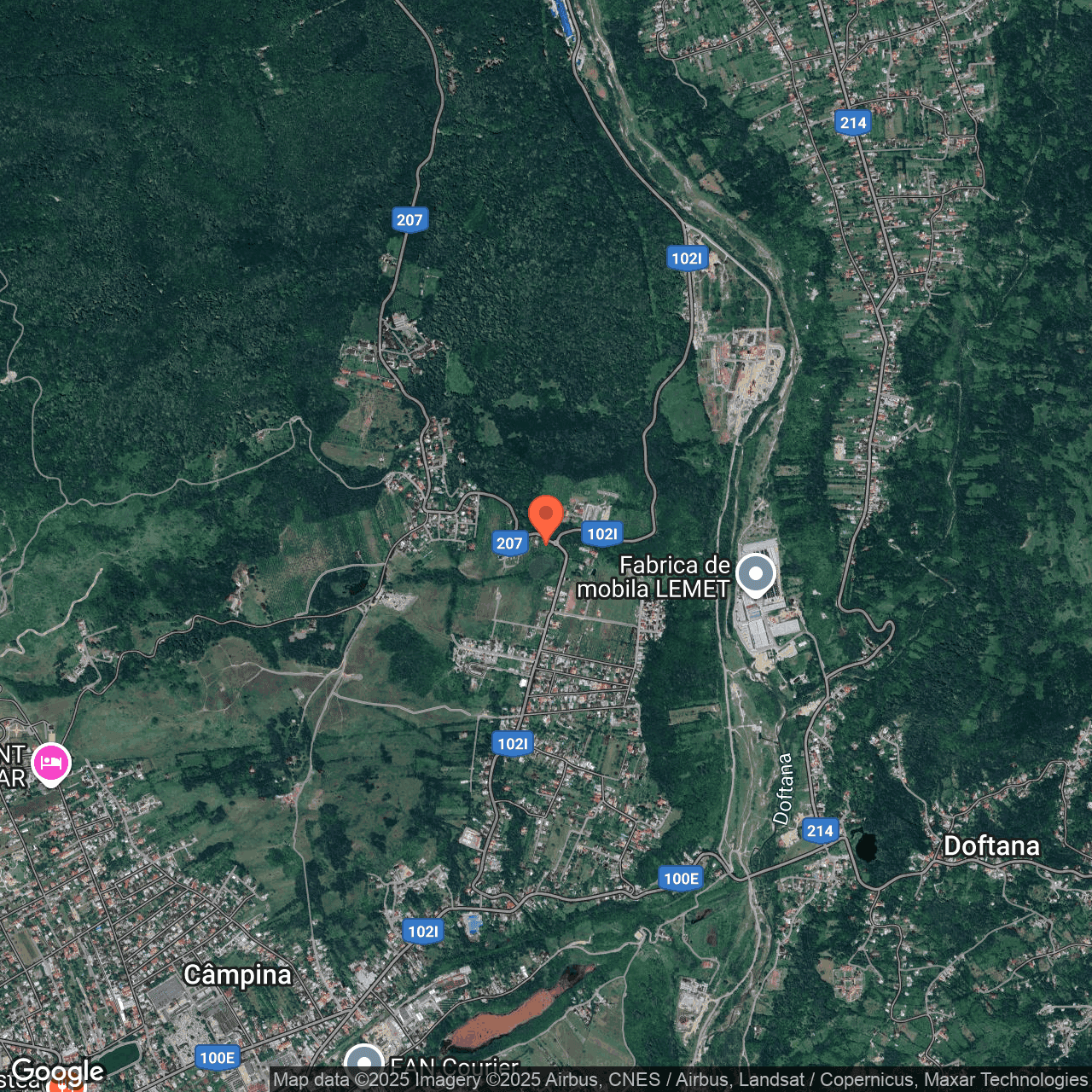 Poza harta hybrid, zoom 14, adresa Campina Prahova, , judetul