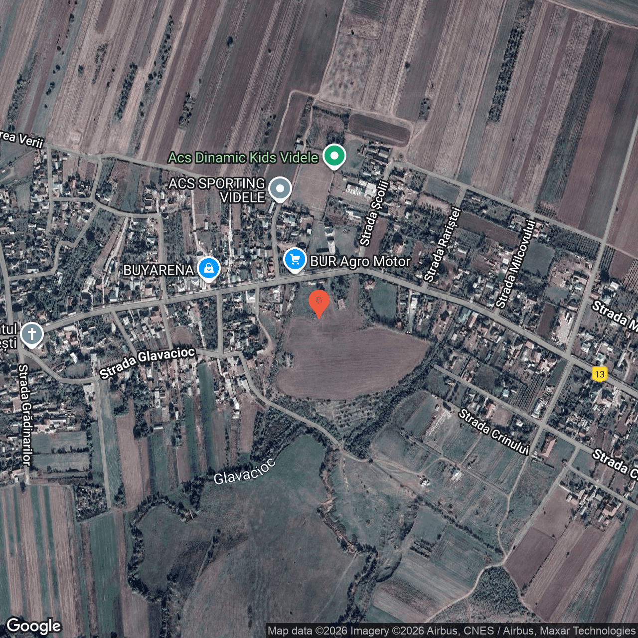 Poza harta hybrid, zoom 16, adresa Videle Teleorman, , judetul