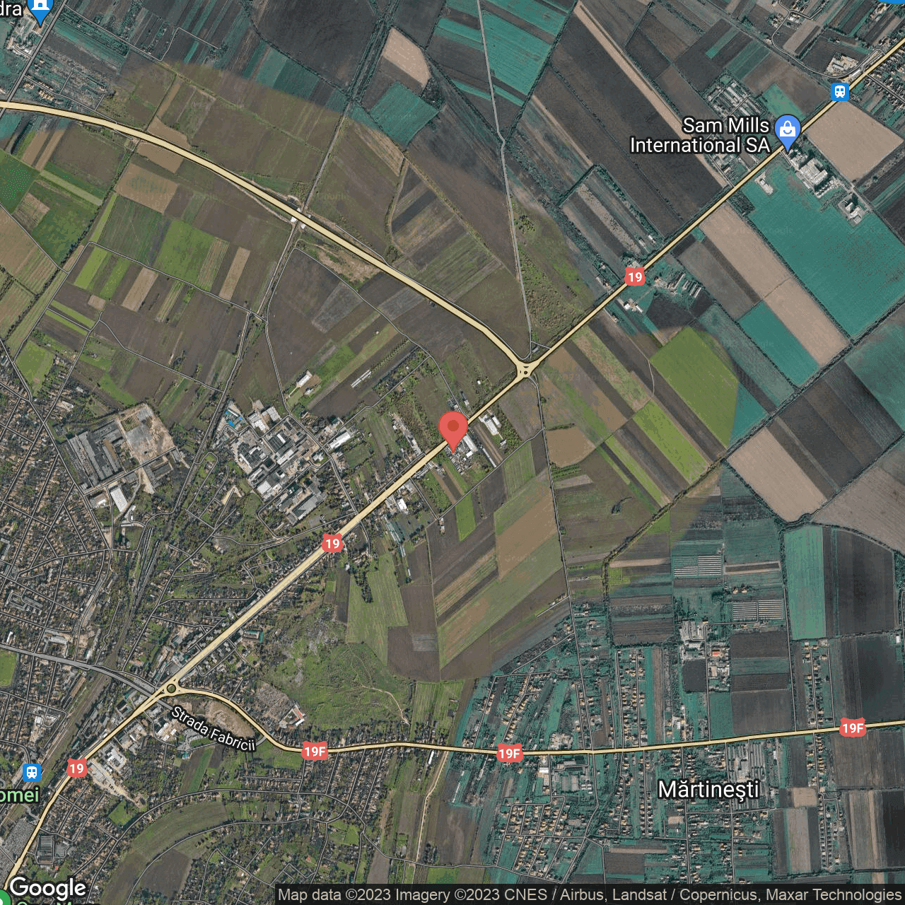 Poza harta hybrid, zoom 14, adresa Satu Mare, str. Botizului, nr. 165, , judetul