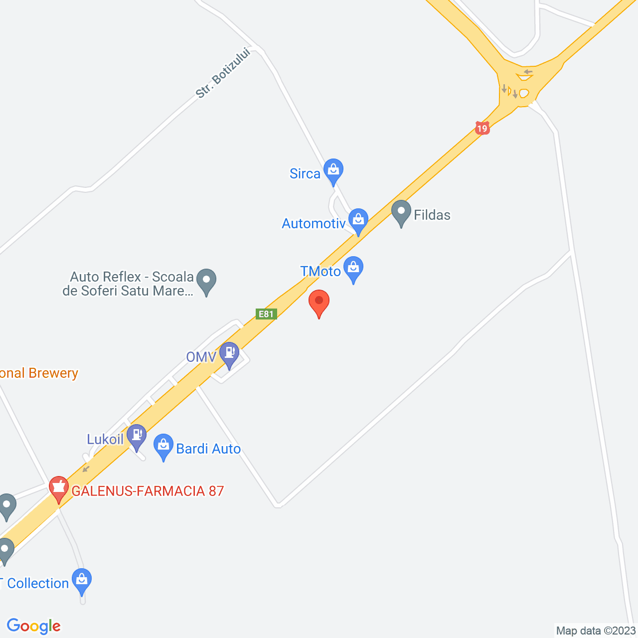 Poza harta streetview, zoom 16, adresa Satu Mare, str. Botizului, nr. 165, , judetul