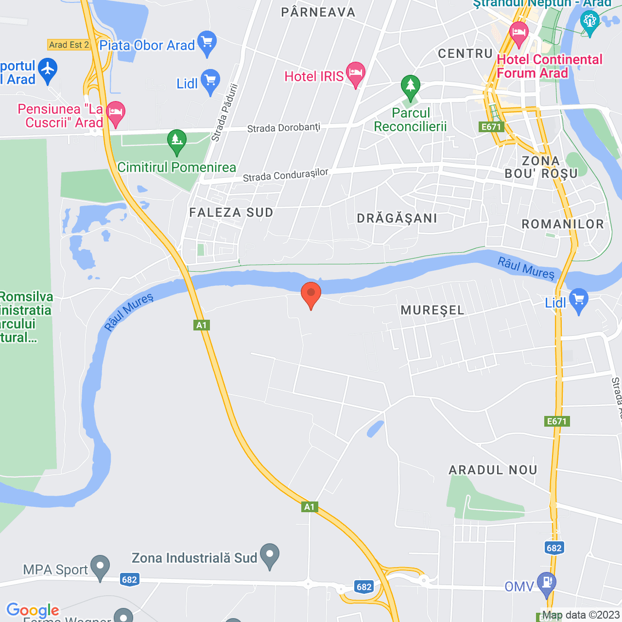 Poza harta streetview, zoom 14, adresa Arad, , judetul