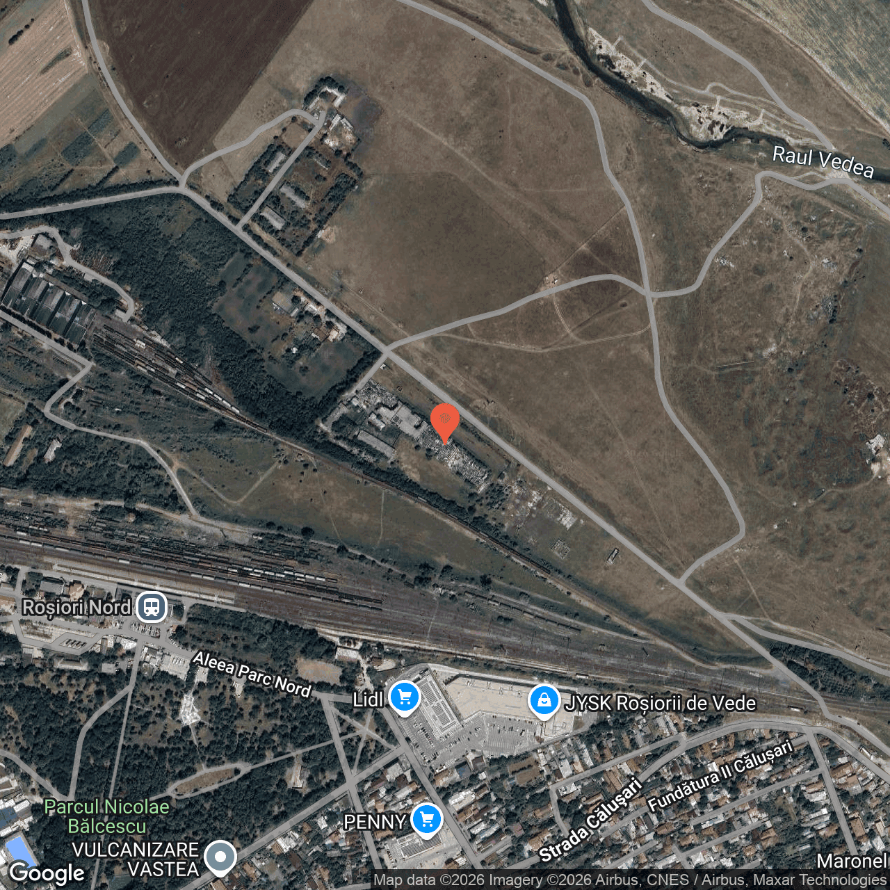 Poza harta hybrid, zoom 16, adresa Rosiori de Vede Teleorman, , judetul