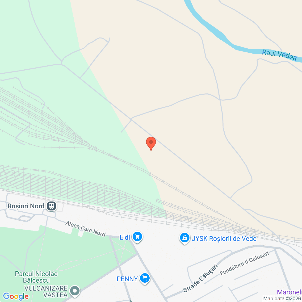 Poza harta streetview, zoom 16, adresa Rosiori de Vede Teleorman, , judetul