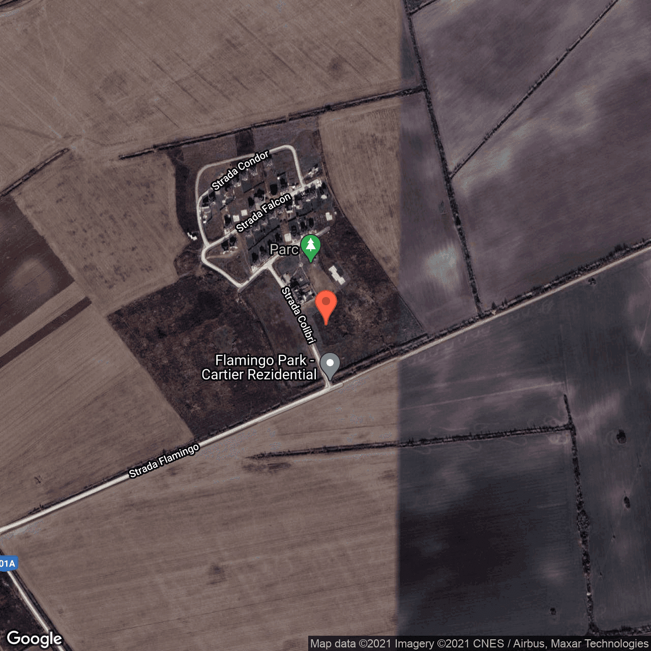 Poza harta hybrid, zoom 16, adresa Balotesti, Balotesti, judetul Bucuresti Ilfov